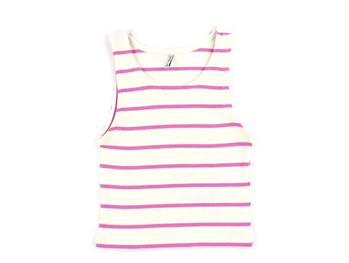 Kids ONLY strawberry pink/cloud dancer stribet short top